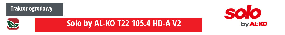 Traktor ogrodowy z koszem Solo by AL-KO Premium T22 105.1 HD-A V2